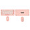 Pink 2.4G Wireless Keyboard Mouse Set 78 Keys 1