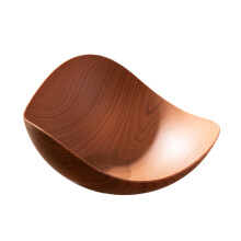 Contemporary Wood Texture Snacks Holder For-Peach wood