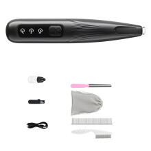 Full Animal Grooming Collection With Two Mode picks-Black