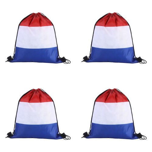 Multipacks Of 4 Sturdy Flag Patterned Bags-Netherlands