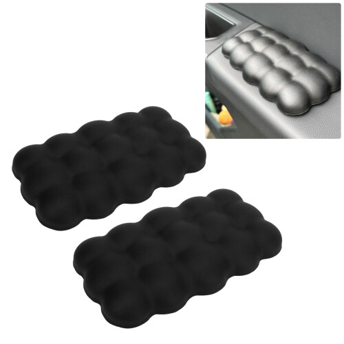 2PCS Car Knee Cushion Memory Cotton - Black