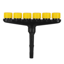 Garden Spray Nozzle with Gentle Flow Atomization, Adjustable Pressure Sprinkler for Farm and Lawn