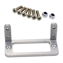 Aluminum Servo Bracket for S3003 RC Boat, Adjustable Width Mount with Lightweight Corrosion‑Resistant Build
