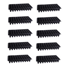 10Pcs 50 Cell Seed Starter Trays Reusable Durable Germination Nursery Trays for Indoor Gardening