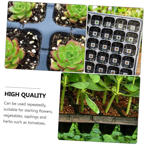 10Pcs Seed Starter Trays for Seedlings with Enhanced Root Ventilation and Efficient Drainage 1