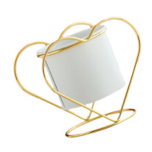 Nordic Style Metal Plant Stand HeartShaped Iron Flower Pot for Indoor Decorative Plants