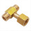 W21.8-14 CO2 Tank Brass Tee Fitting 3-Way Connector for Beer 1