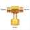 W21.8-14 CO2 Tank Brass Tee Fitting 3-Way Connector for Beer 3