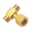 W21.8-14 CO2 Tank Brass Tee Fitting 3-Way Connector for Beer 4