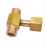 W21.8-14 CO2 Tank Brass Tee Fitting 3-Way Connector for Beer 5