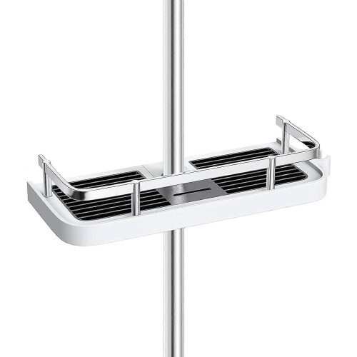 Adjustable No-Drill Shower Shelf for Shampoo, Soap, Cleanser