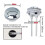 Universal Dual Flush Toilet Cistern Push Button Replacement TY 3