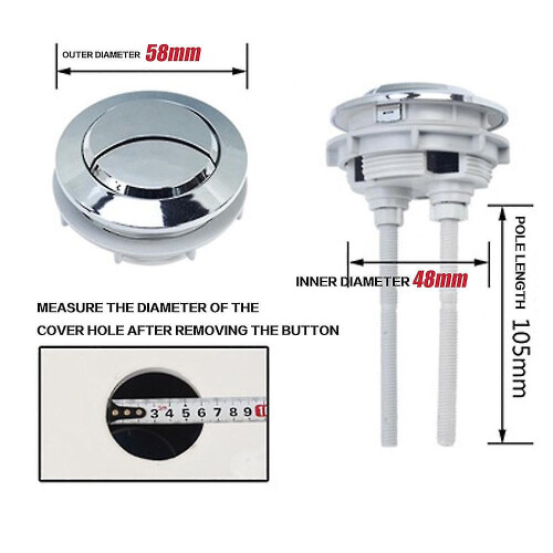 Universal Dual Flush Toilet Cistern Push Button Replacement TY 2
