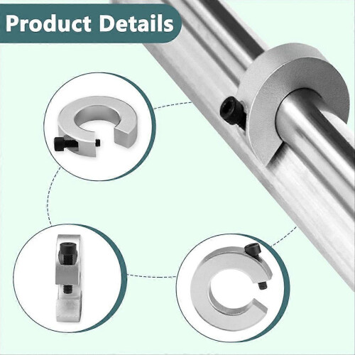 8Pcs SBR20 Linear Rail Stop Collars with Wrench 1