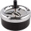 Modern Stainless Steel Ashtray with Push-Down Spinning Tray 1