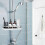 Adjustable No-Drill Shower Shelf for Shampoo, Soap, Cleanser 4
