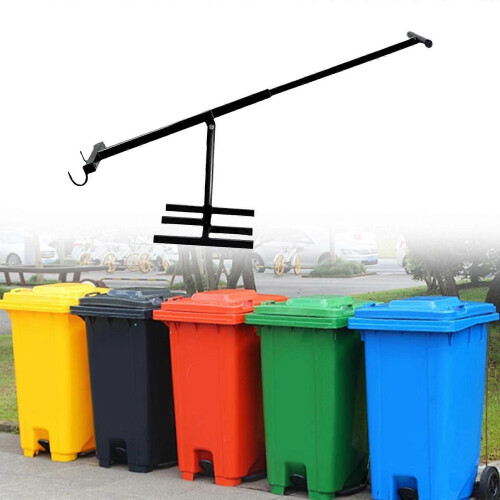Long Handle Manual Trash Compactor Touchless Bin 2
