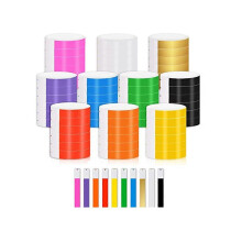 1000 Stück Neon-Papierarmbänder, wasserfeste Armbänder für Veranstaltungen und Partys (10 Farben)