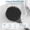 Silicone Long Handle Double-Sided Massage Bath Brush for Deep Cleaning & Relaxation Black 7