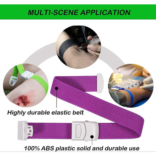 5 Pack Quick Release Elastic Tourniquet First Aid Kit 2