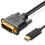 Câble USB-C vers DVI 4K 30 Hz 1,8 m compatible Thunderbolt 3 3