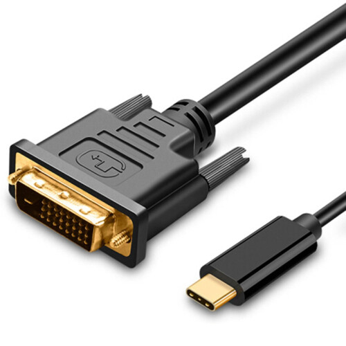 Câble USB-C vers DVI 4K 30 Hz 1,8 m compatible Thunderbolt 3 2