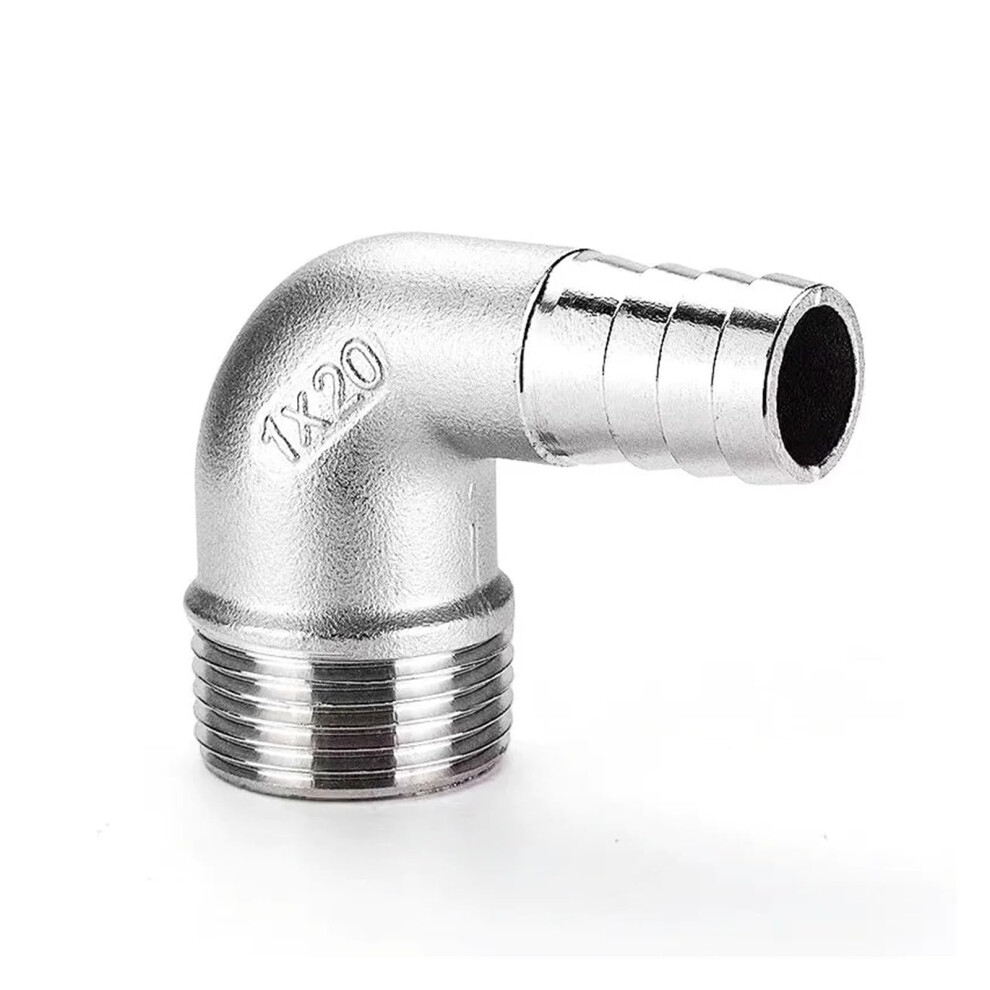 1 Inch Ss304 Stainless Steel Hose Elbow Bspt Male 90 Connector Rustproof Leakâ Fit 9073542874799