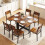 Homcom (Brown) HOMCOM Wooden Folding Table Writing Desk 1