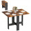 Homcom (Brown) HOMCOM Wooden Folding Table Writing Desk 2