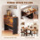 Homcom (Brown) HOMCOM Wooden Folding Table Writing Desk 5