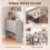 Homcom (Grey) HOMCOM Wooden Folding Table Writing Desk 5