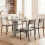 Homcom (Grey) HOMCOM Wooden Folding Table Writing Desk 7