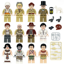 12 PCS Treasure Hunt Ancient Egypt Theme Figures with Accessories Building Blocks Role Play Games