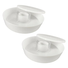 2 Pack Round Rapid Bee Hive Feeder Plastic  Feeders Fits 10 Frame Hives Easy Refill Beekeeping Equipment