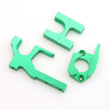 Metal Reduction Gear Mount Motor Fixed Base Adjustable Block RC Spare Parts Combo for WLtoys 1/10 104001 RC Car, Green