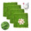 Chicken Nesting Pads 12x12 4 Pack, Washable Reusable Thick Artificial Grass Nest Box Liners for Hens 1