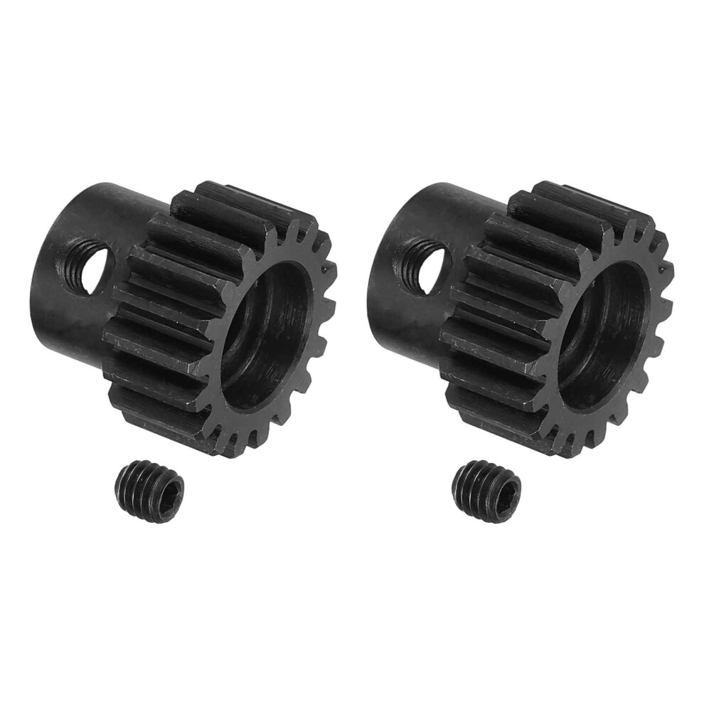 32P 18T Pinion Gear 5Mm Shaft Hardened Carbon Steel Set For 1/10 Rc Car Boat Drone Twin Pack 9771547729525