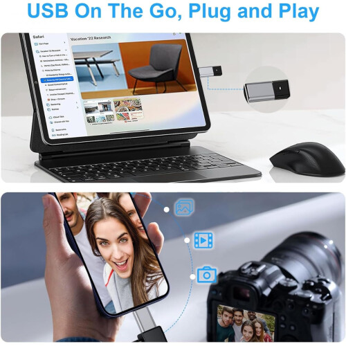 4er-Pack USB-C-auf-USB-3.0-Adapter – Hochgeschwindigkeits-Daten- und Ladekonverter Silver 2