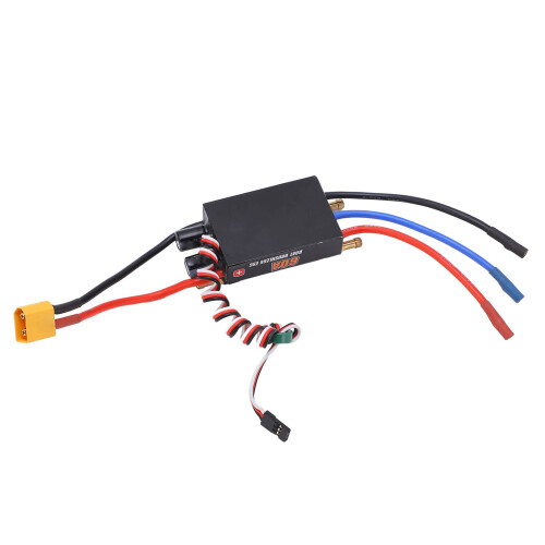 60A Brushless ESC for RC Boat, Waterproof Marine Speed Controller with BEC Switch and Smooth Throttle Control