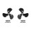 40mm 3Blade RC Boat Propeller CW Rotation 4mm Shaft Precise Fit Model  Replacement 3