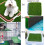 Chicken Nesting Pads 12x12 4 Pack, Washable Reusable Thick Artificial Grass Nest Box Liners for Hens 4