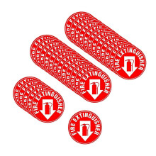 30x Fire Extinguisher Stickers Weatherproof Signs Compatible With Outdoor Classroom Car