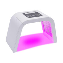 LED-Gesichtsmaske mit 7-Farben-Photonentherapie, vollflächige Lichttherapie, kompatibel mit der Hautpflege zu Hause und im Spa