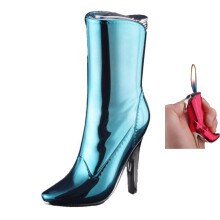 Heel Shoe Torch Lighter for Women, Refillable Butane with Adjustable Soft Flame, Decorative Gift
