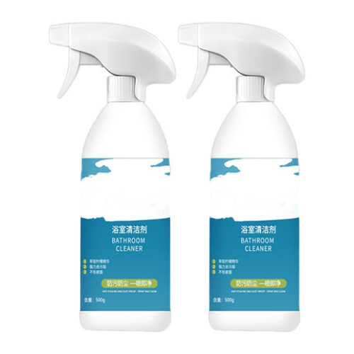Bathroom Cleaner and Descaler Spray, No Rinse Formula Dissolves Soap Scum, 2pcs