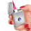 Metal Butane Torch Lighter for Cigars, Windproof Refillable Pocket Lighter Gift for Men (D) 1