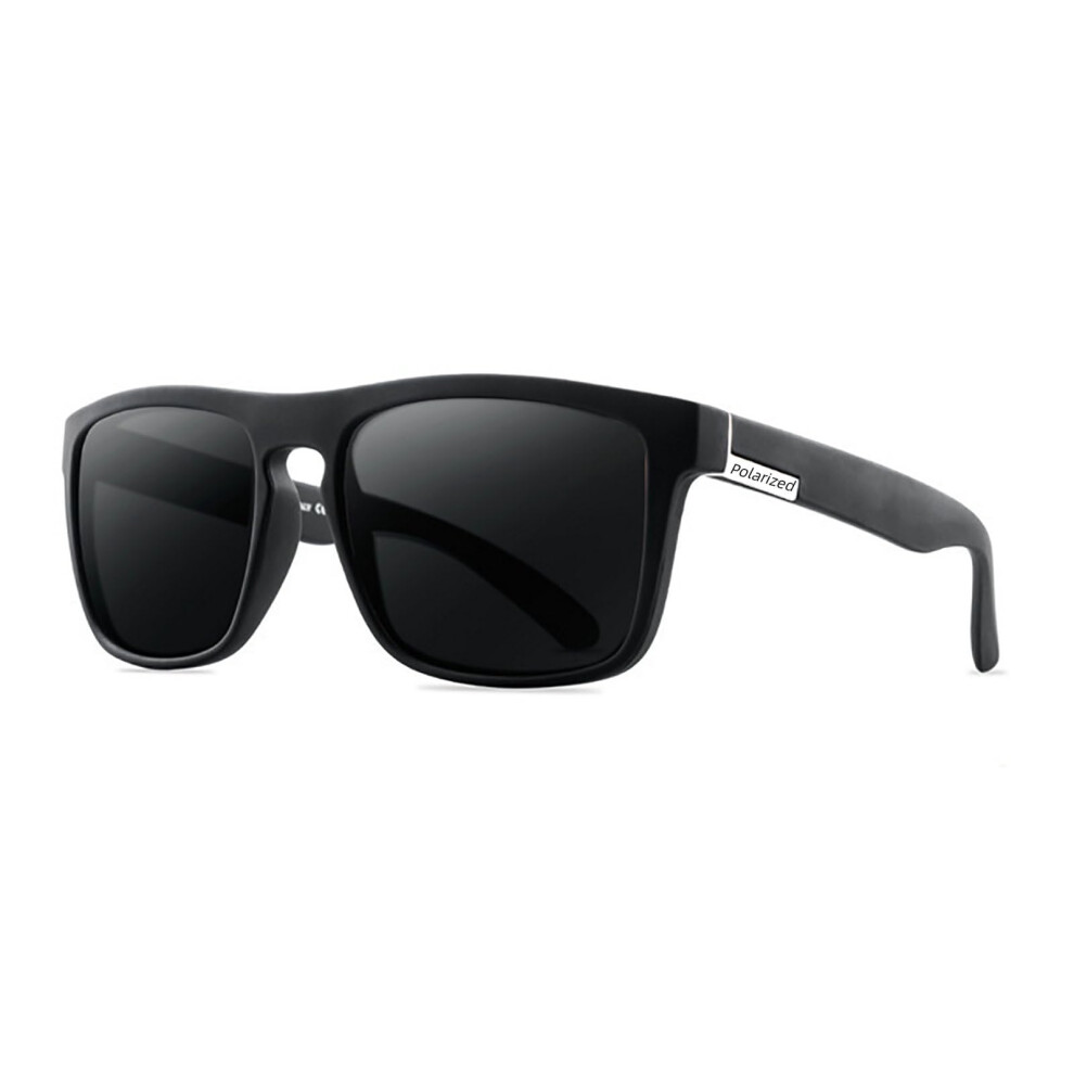 Black/Grey Polarized Reading Sunglasses For Men And Women 2.25X Rectangle Outdoor Glasses