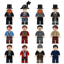 12 PCS World Famous Figures Aristocratic Opera Singer Characters Building Blocks Birthday Gift for Boys & Girls