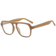 Aviator Blue Light Blocking Reading Glasses +1.50 Brown TR90 Frame, Anti UV Filter for Men and Women
