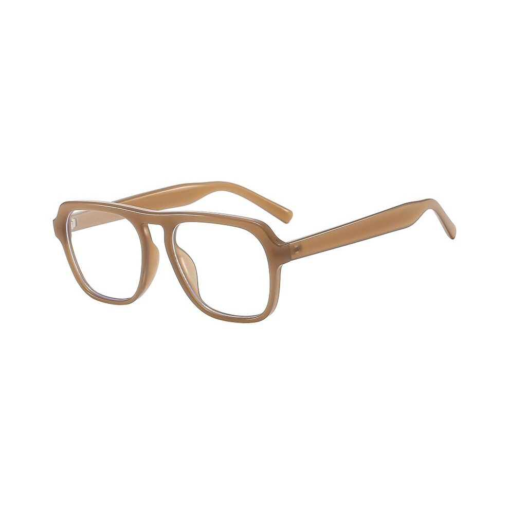 Blue/Light/Brown Aviator Blocking Reading Glasses +1.50 Tr90 Frame, Anti Uv Filter For Men And Women